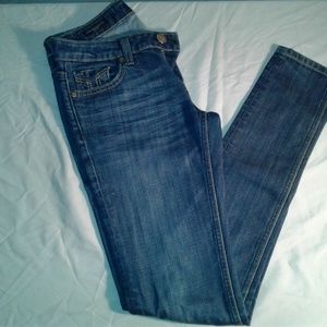 Vigoss Women's "The Brooklyn Skinny" Blue Jeans